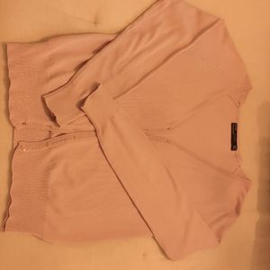 Zara Woman Sweter light pink size M- Buttoned neckline V